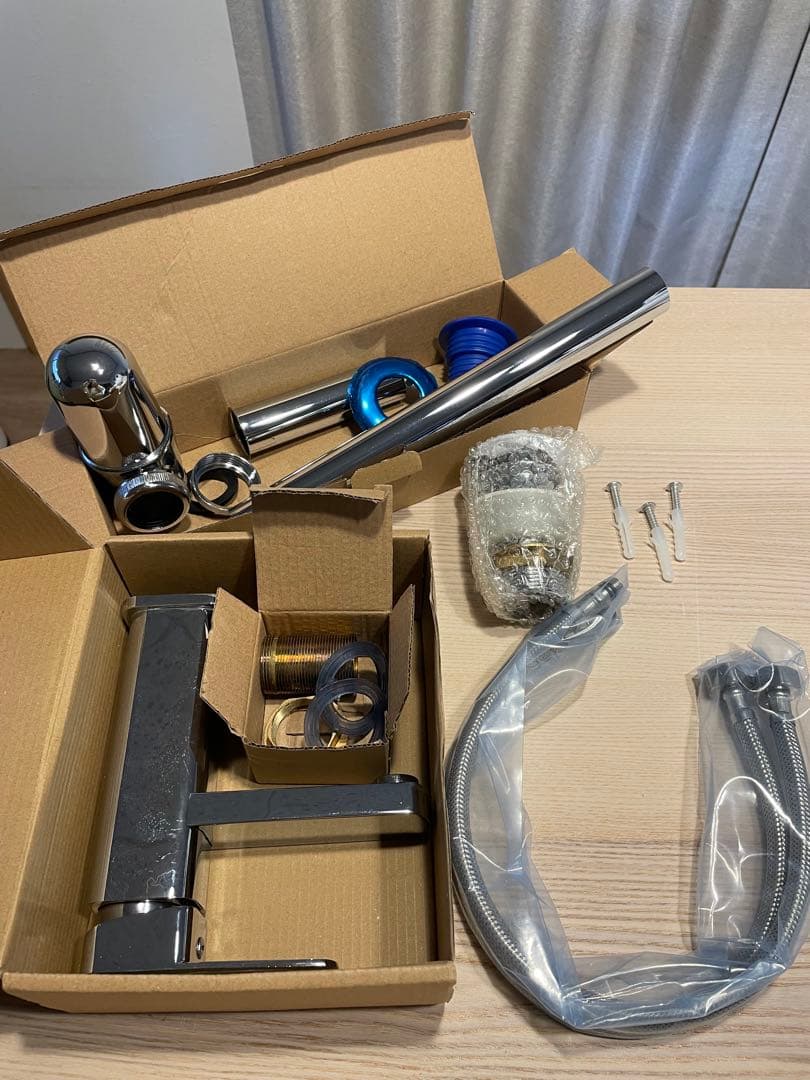 陶器シンクセット（シンク、排水セット付き）