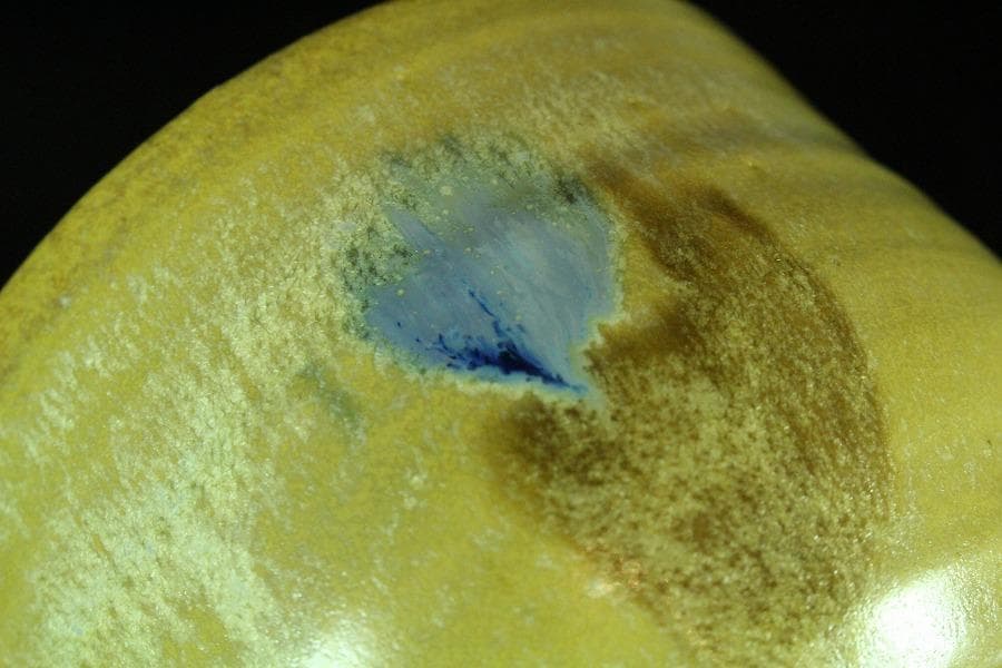 茶道具 清水正作 彩釉 京焼 茶碗 煎茶 美品 共箱(K-YC425)