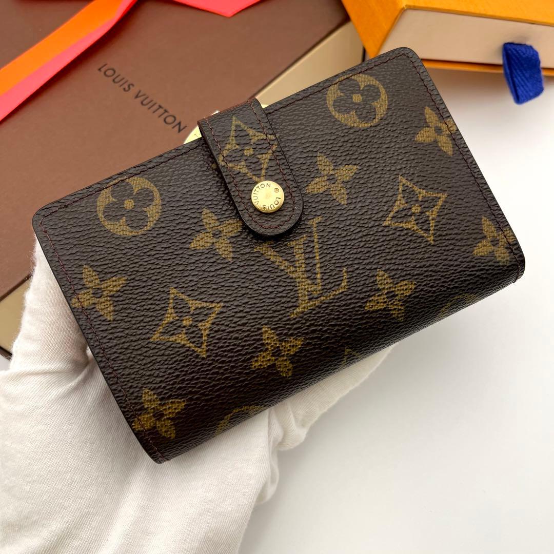 ゆささん✨ルイヴィトン モノグラム ポルトフォイユ ヴィエノワ がま口 折り財布