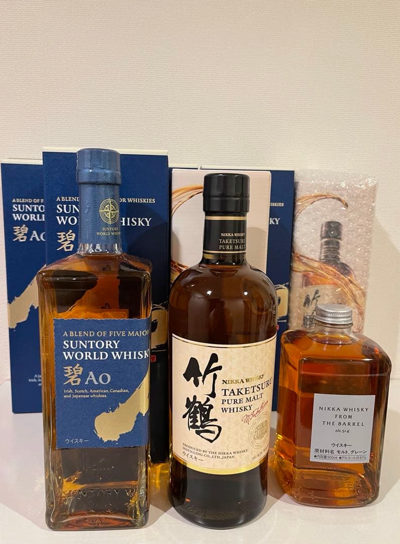 竹鶴ピュアモルト700ml×2 碧700ml ×4 フロムザバレル500ml×1