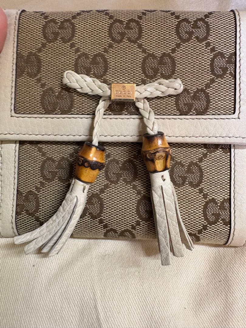 GUCCI グッチ グッチシマ GG 二つ折り財布 小銭入れ