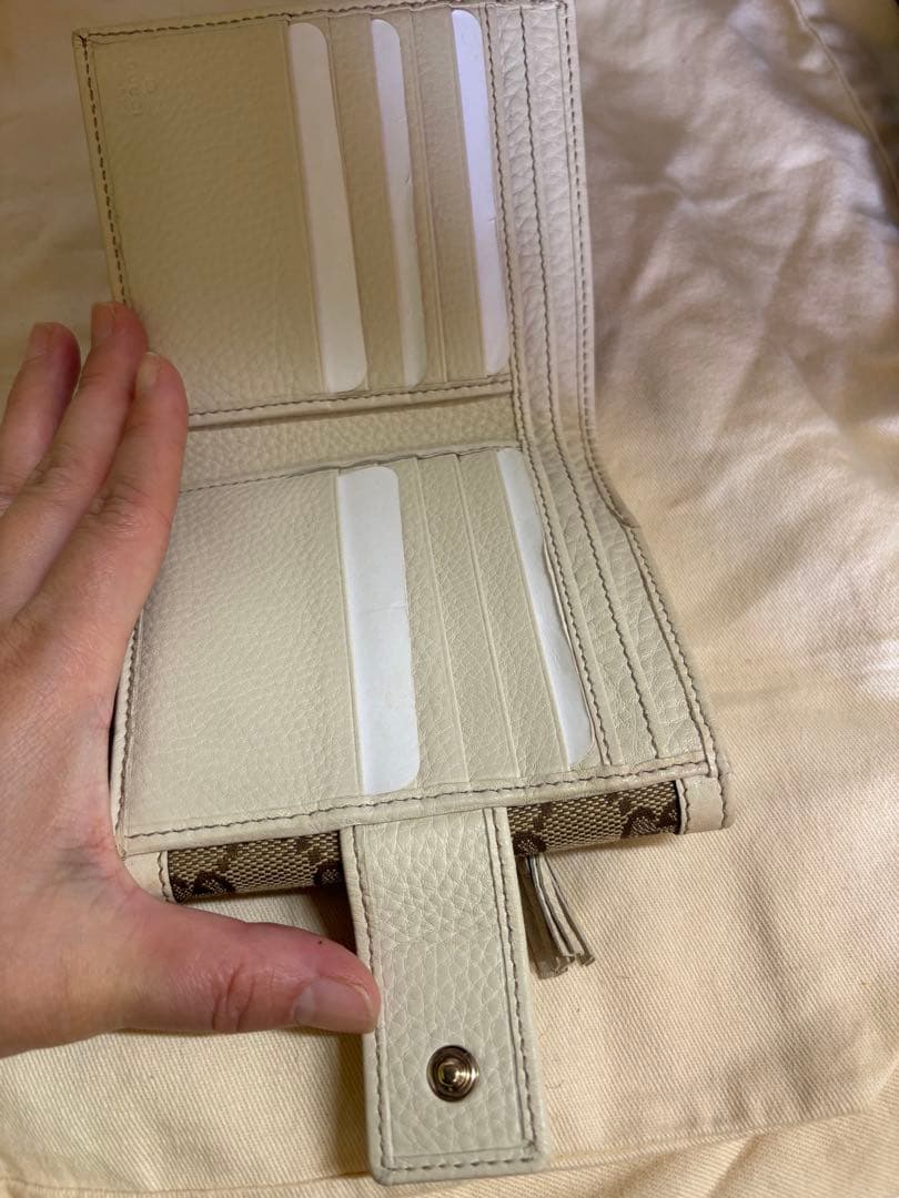 GUCCI グッチ グッチシマ GG 二つ折り財布 小銭入れ