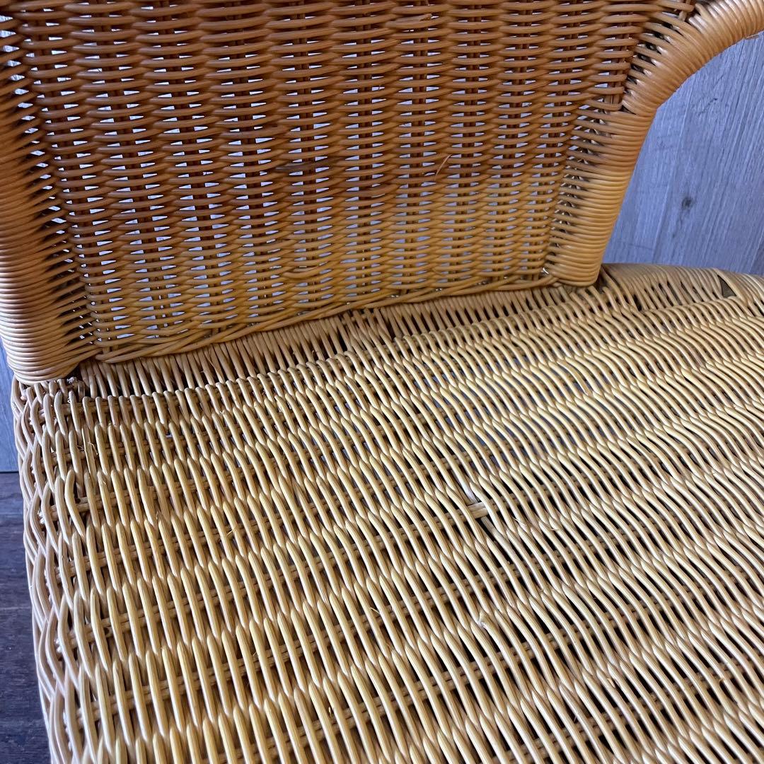 ラタン ダイニングセット 4点 ビンテージ アンティーク家具 ラタン家具 籐