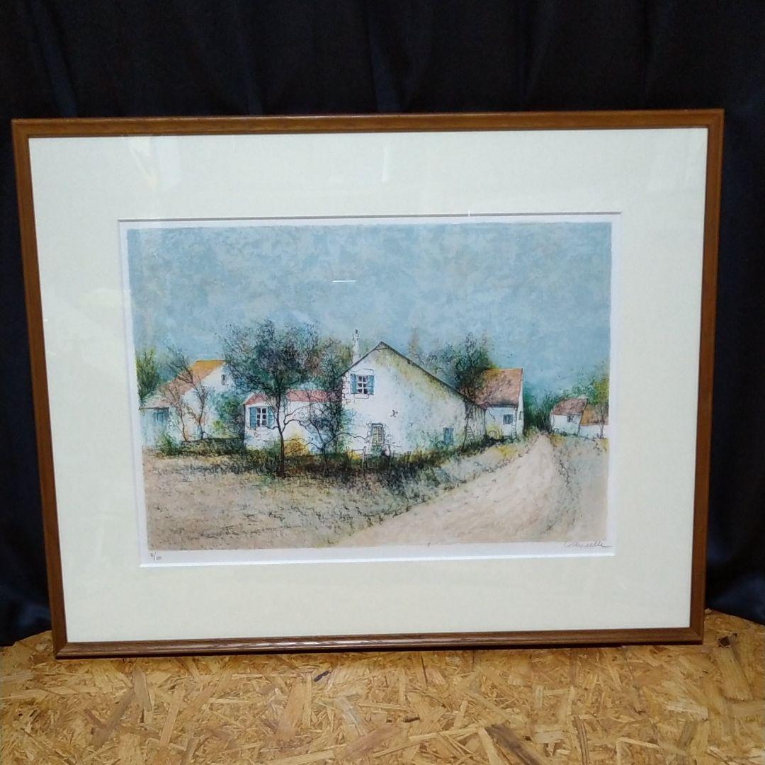 版画額付き　作者不詳