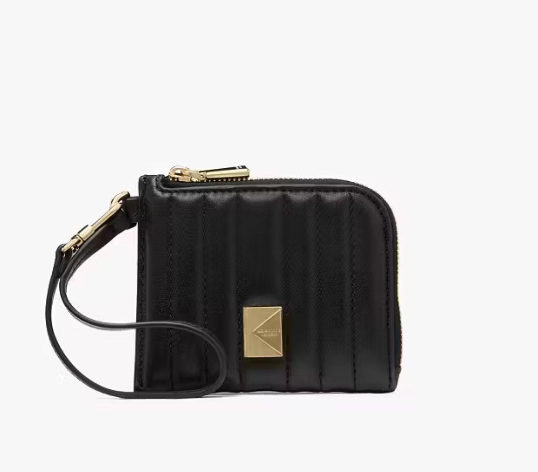 ケイトスペード新品　デコ キルテッド  カード ケース リスレット