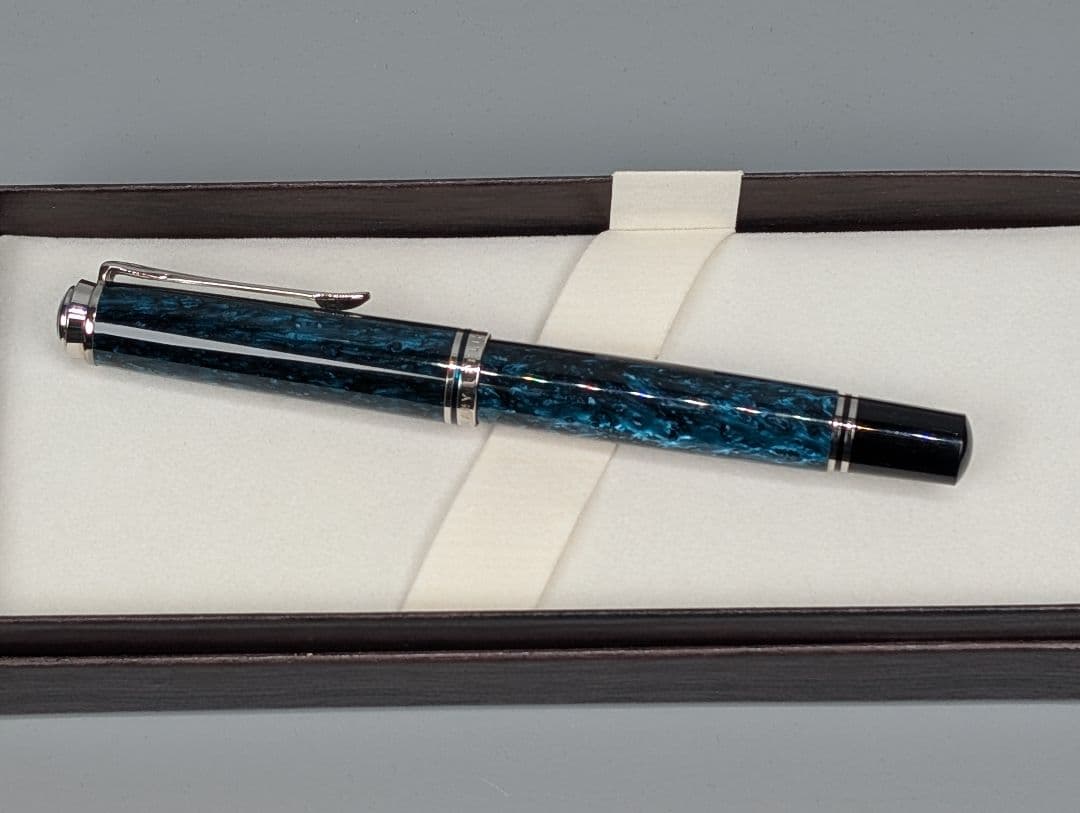 ペリカン スーベレーン M805 オーシャンスワール　ニブEF　Pelikan