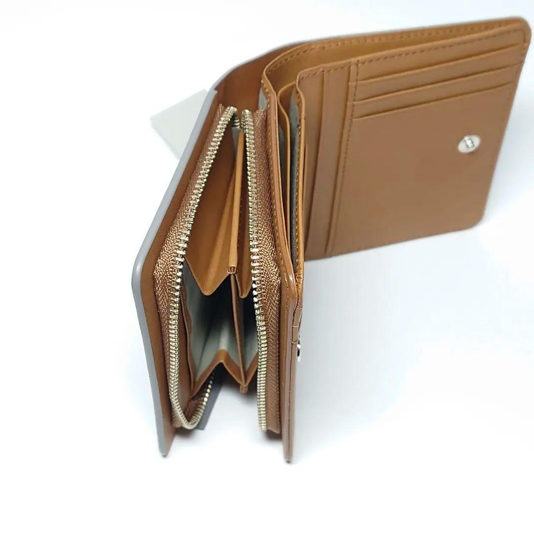 【新品タグ付き】マーガレットハウエルアイデア 二つ折り財布ベンジャミン グレー