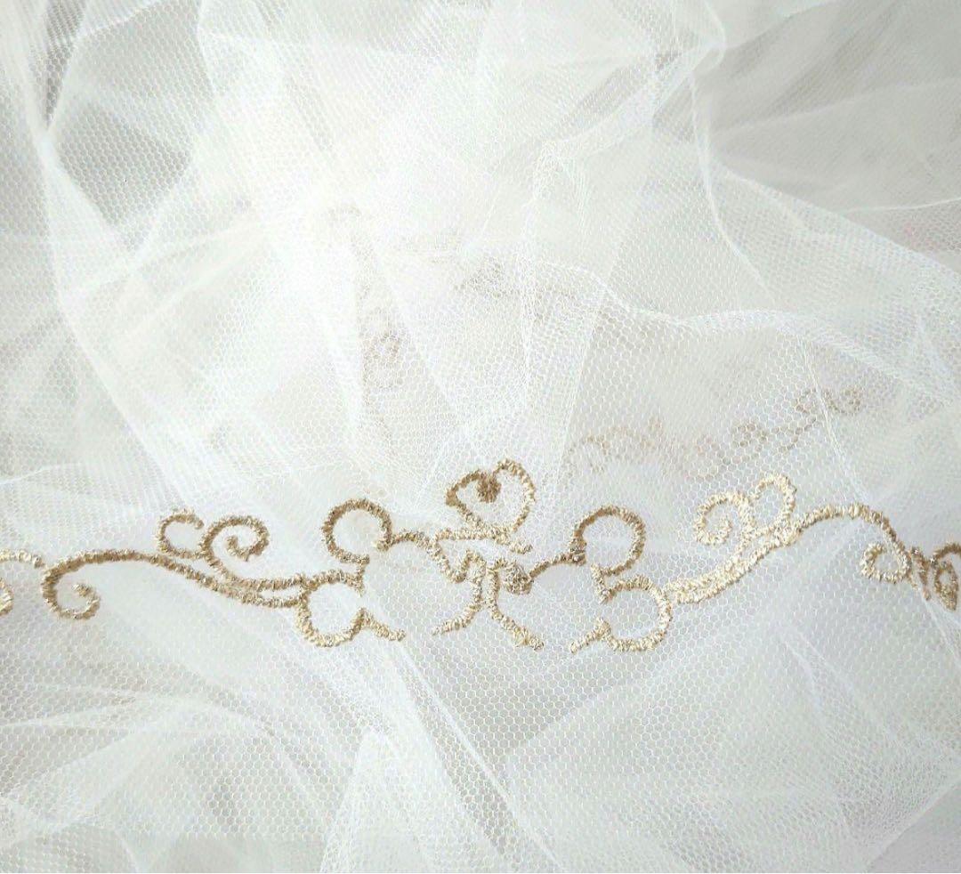 ミッキーベール　ロング　ゴールド