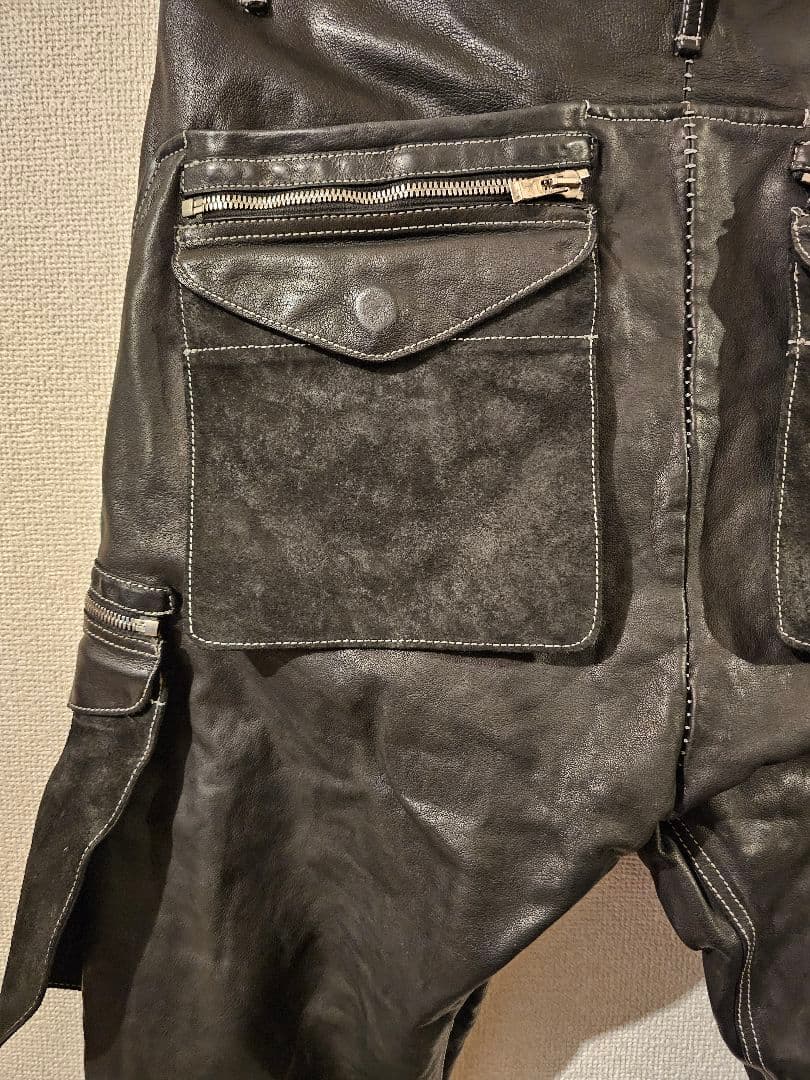incarnation インカネーション　レザー　サルエルパンツ　黒　試着程度