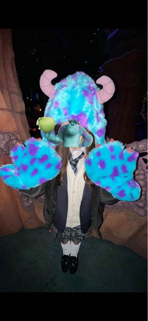 サリー　マフラーキャップ　ファンキャップ