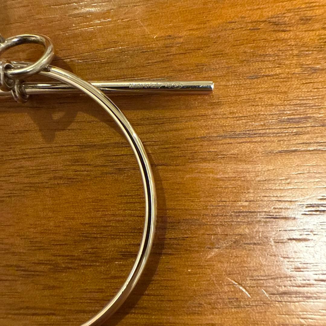 エルメス　エシャペ　フープピアス　MM シルバー