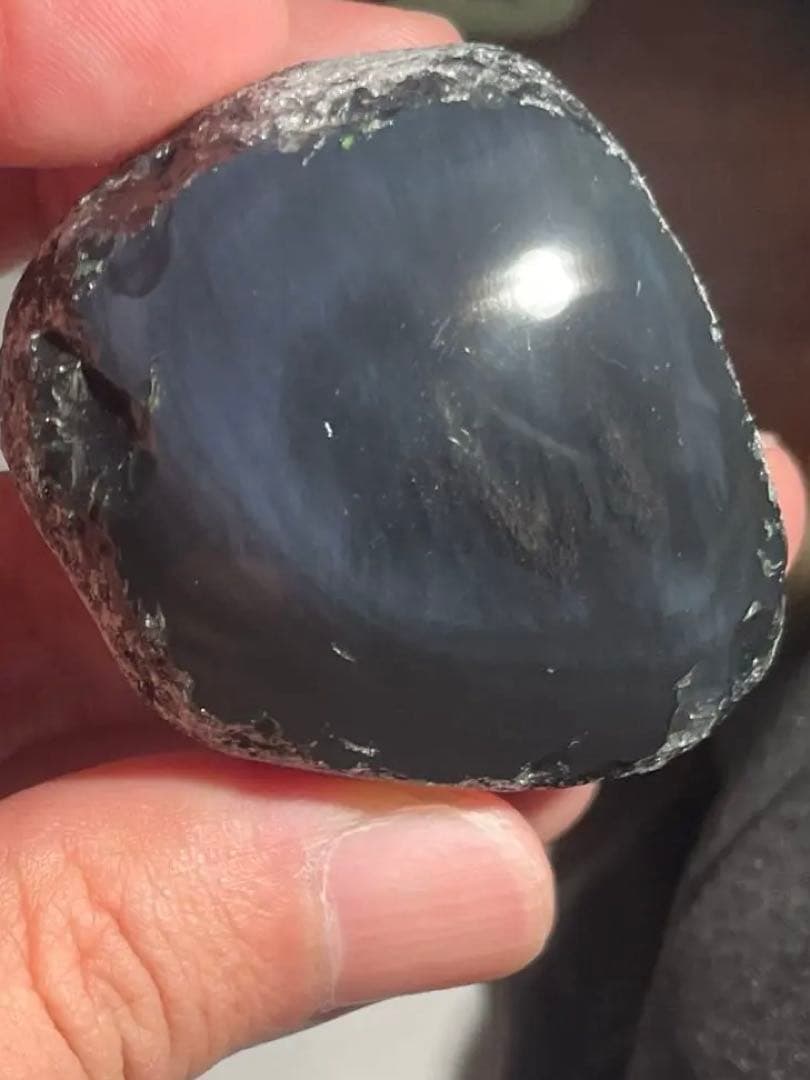 研磨品　十勝石玲瓏　ブルーオーロラ　レインボーオブシディアン