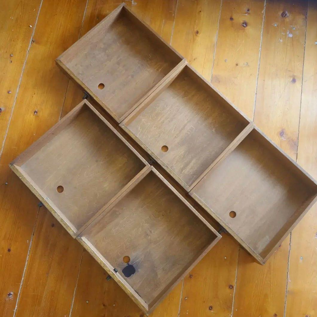 ビンテージ　レコードキャビネット 　引き出し　レトロ　アンティーク