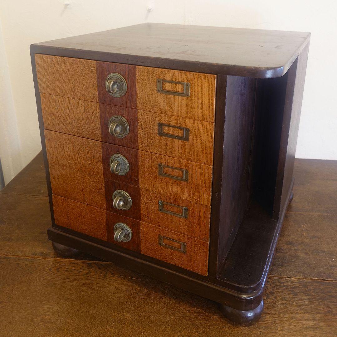 ビンテージ　レコードキャビネット 　引き出し　レトロ　アンティーク