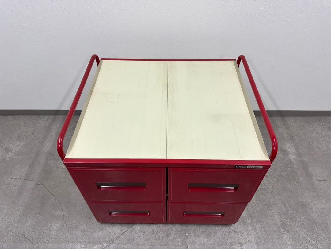 SNT1317 昭和レトロ レトロポップ スチール 押入れ 収納 キャビネット