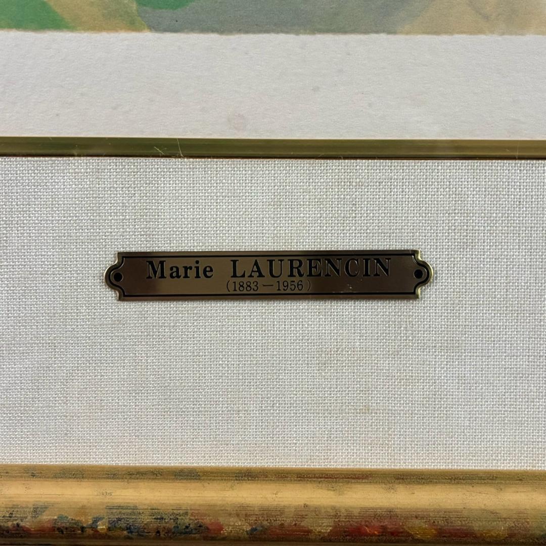 マリー・ローランサン「天使の娘」リトグラフ お洒落な額装 フランス
