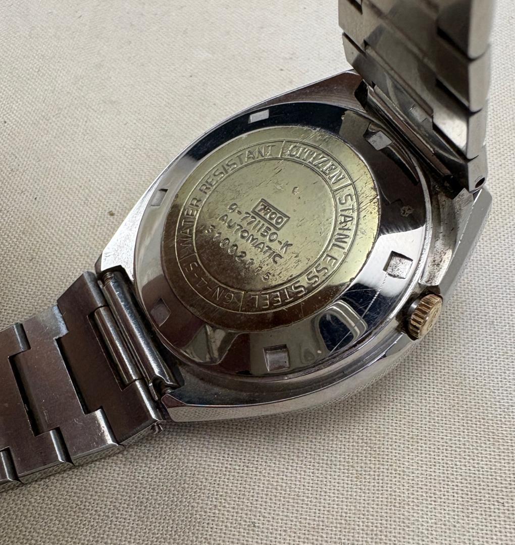 858/稼働 シチズン セブンスター V2 7面カットガラス 自動巻き 26石