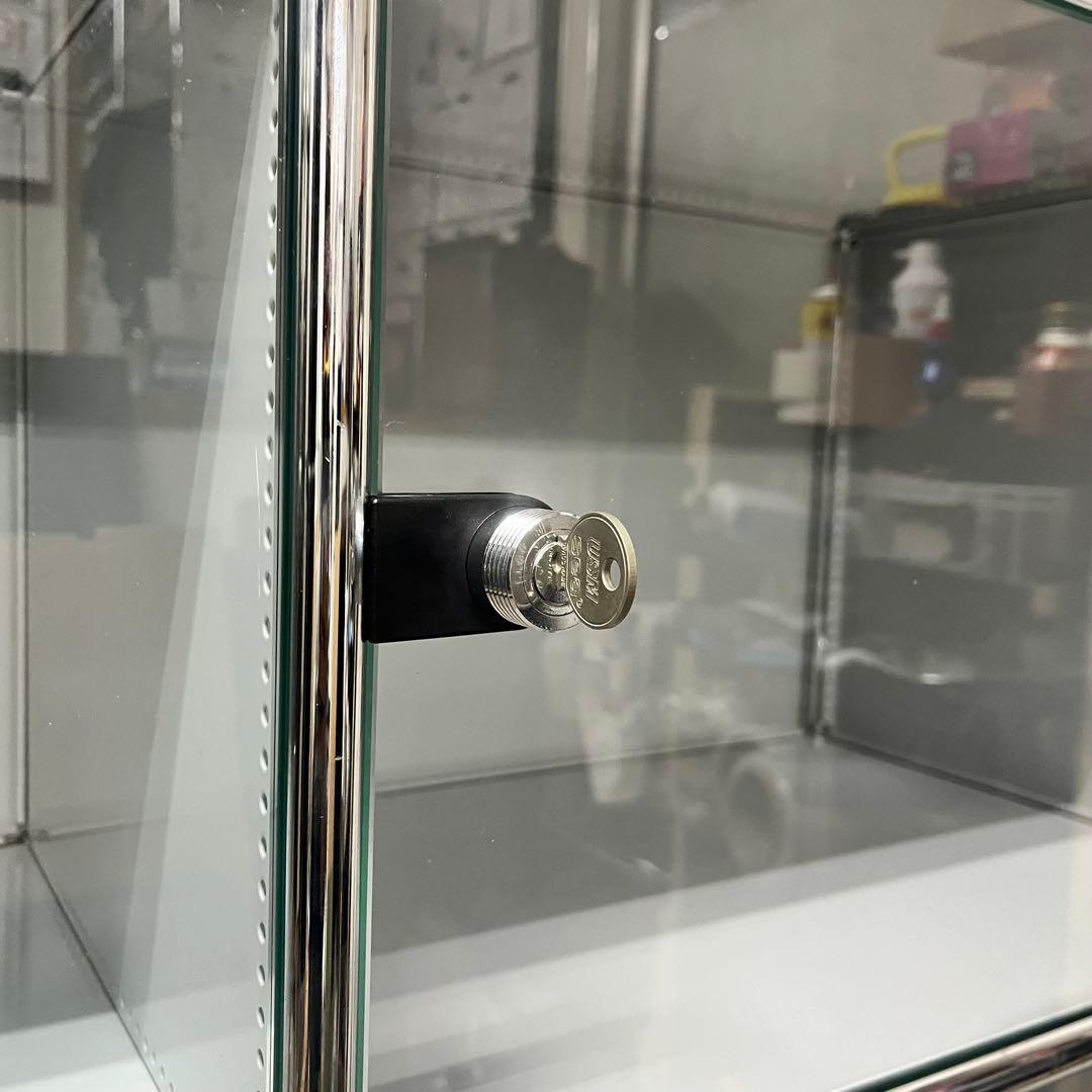 ★〜12/4迄★USMハラー 鍵付 ガラス扉 ２列３段 , lightgray