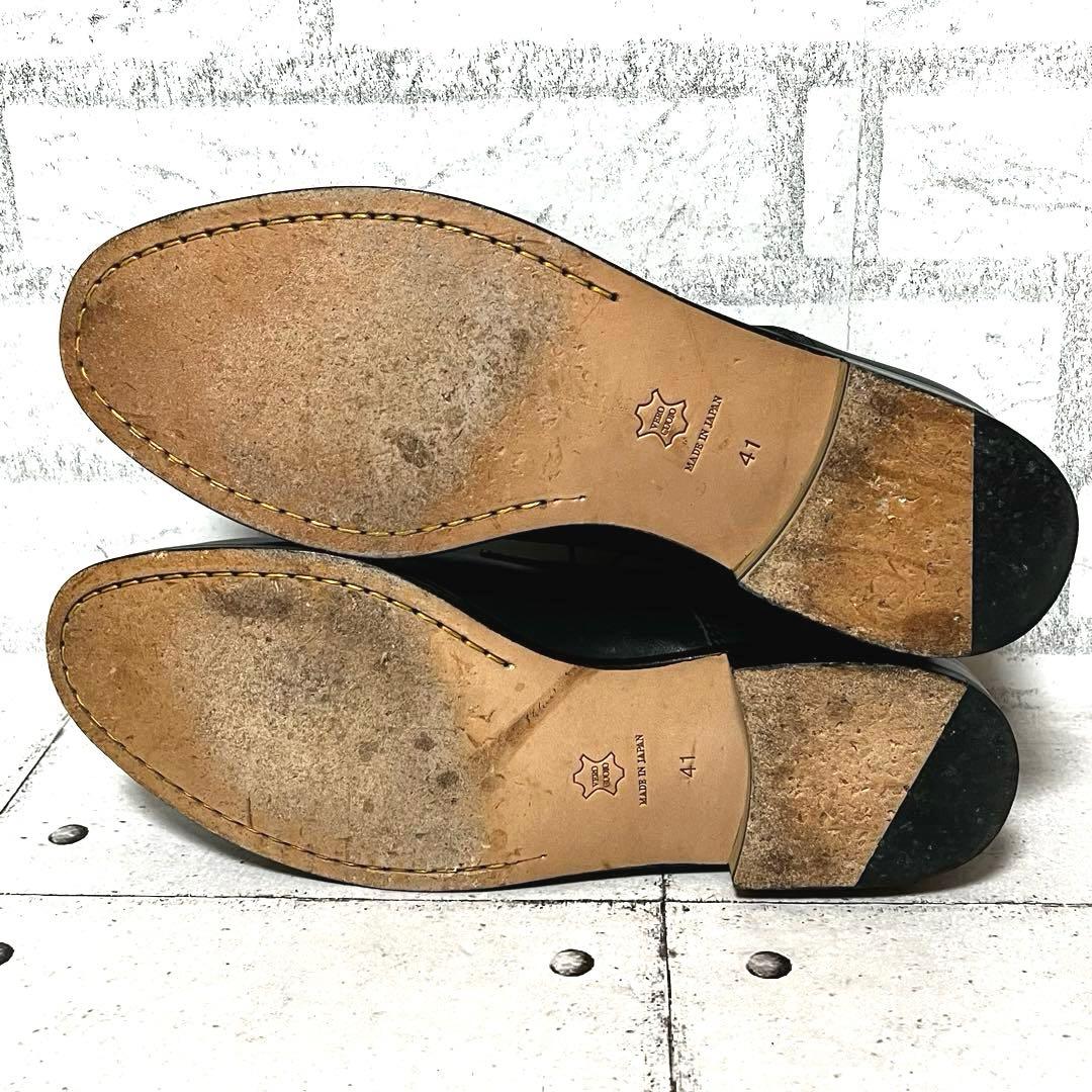 【パドローネ】ダービーシューズ プレーントゥ レザー♡ブラック 41