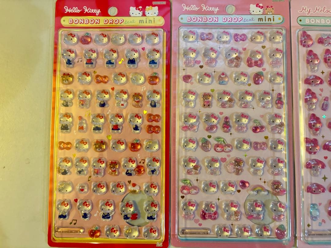【正規品】ボンボンドロップシール　ミニ　サンリオ　全８種コンプリートセット