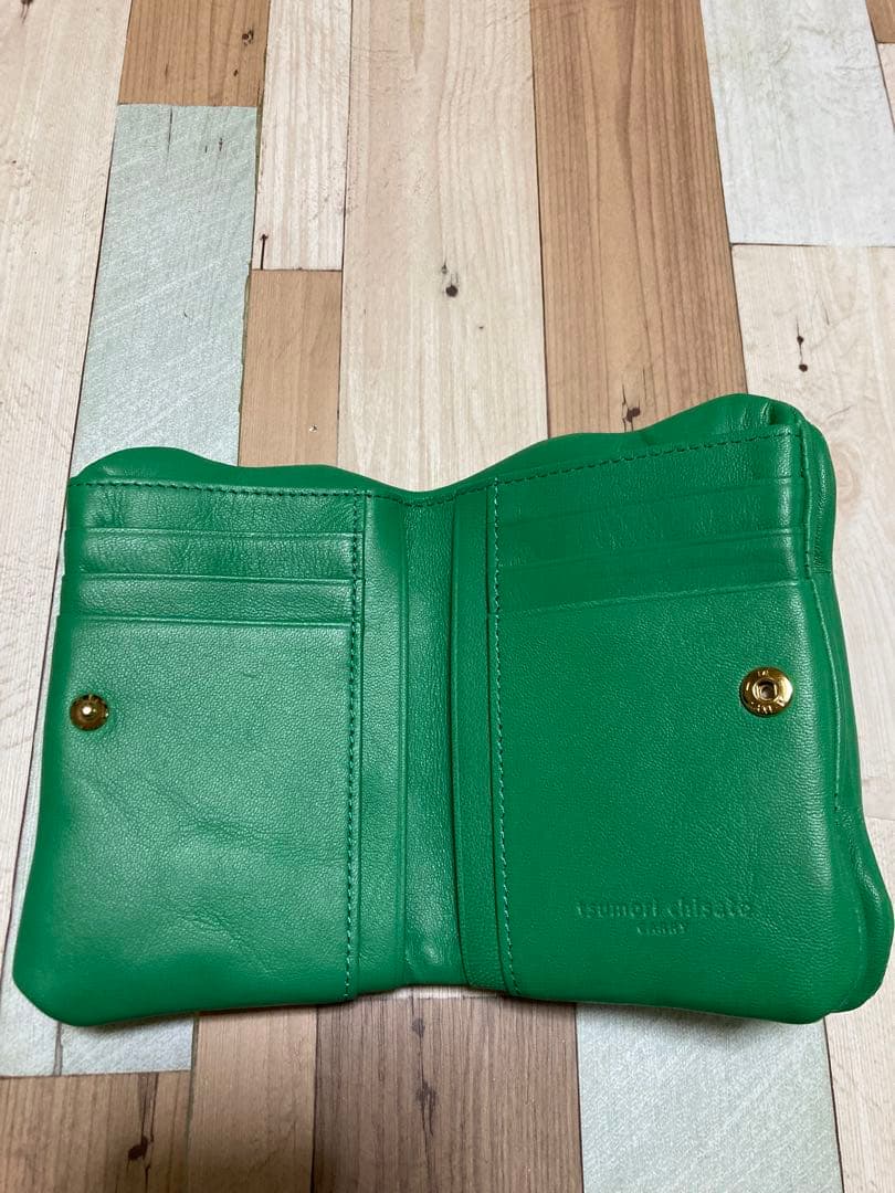 早い者勝ち／ツモリチサト／プチねこがま口財布／緑