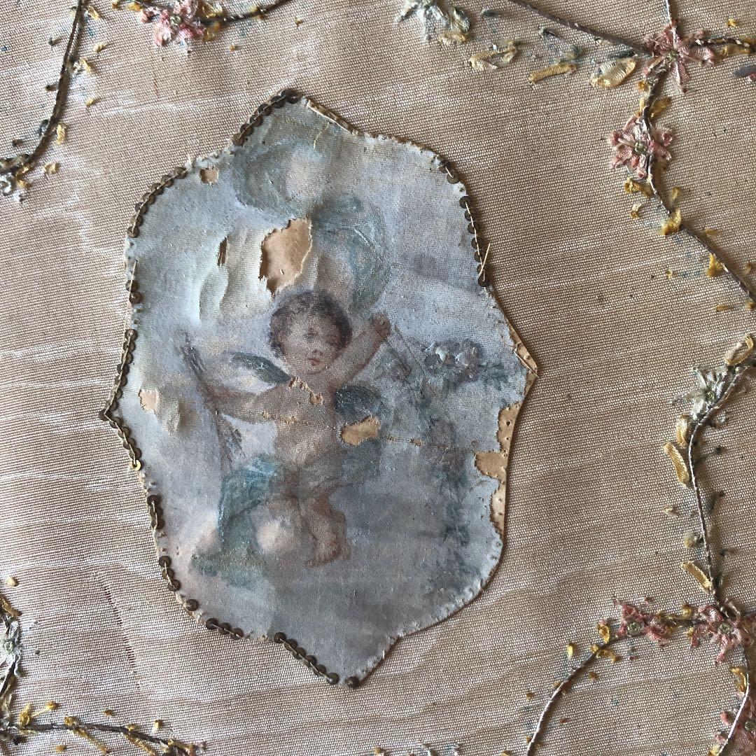 ❤️最終セール❤️フランスアンティーク　レアな1800年代後期の　天使カルトナージュ