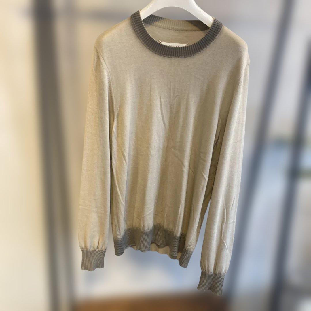あ*ら様 マルジェラベージュ クルーネック 長袖セーター サイズ10 M
