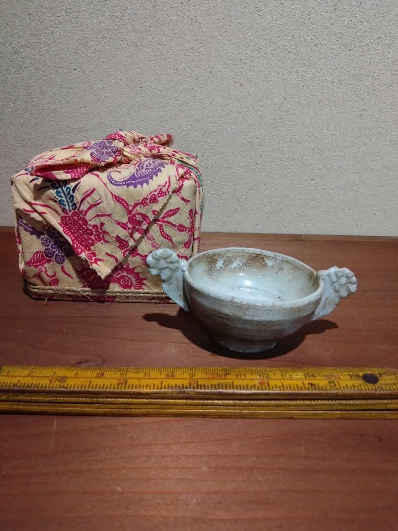 李朝 白磁    金海 耳盃