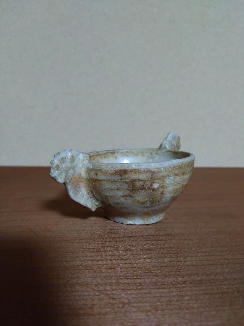 李朝 白磁    金海 耳盃