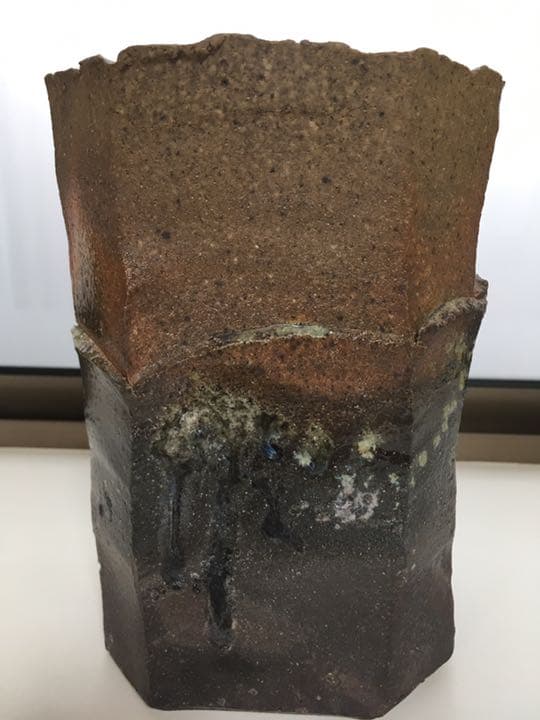 茶花用花器　焼き締め