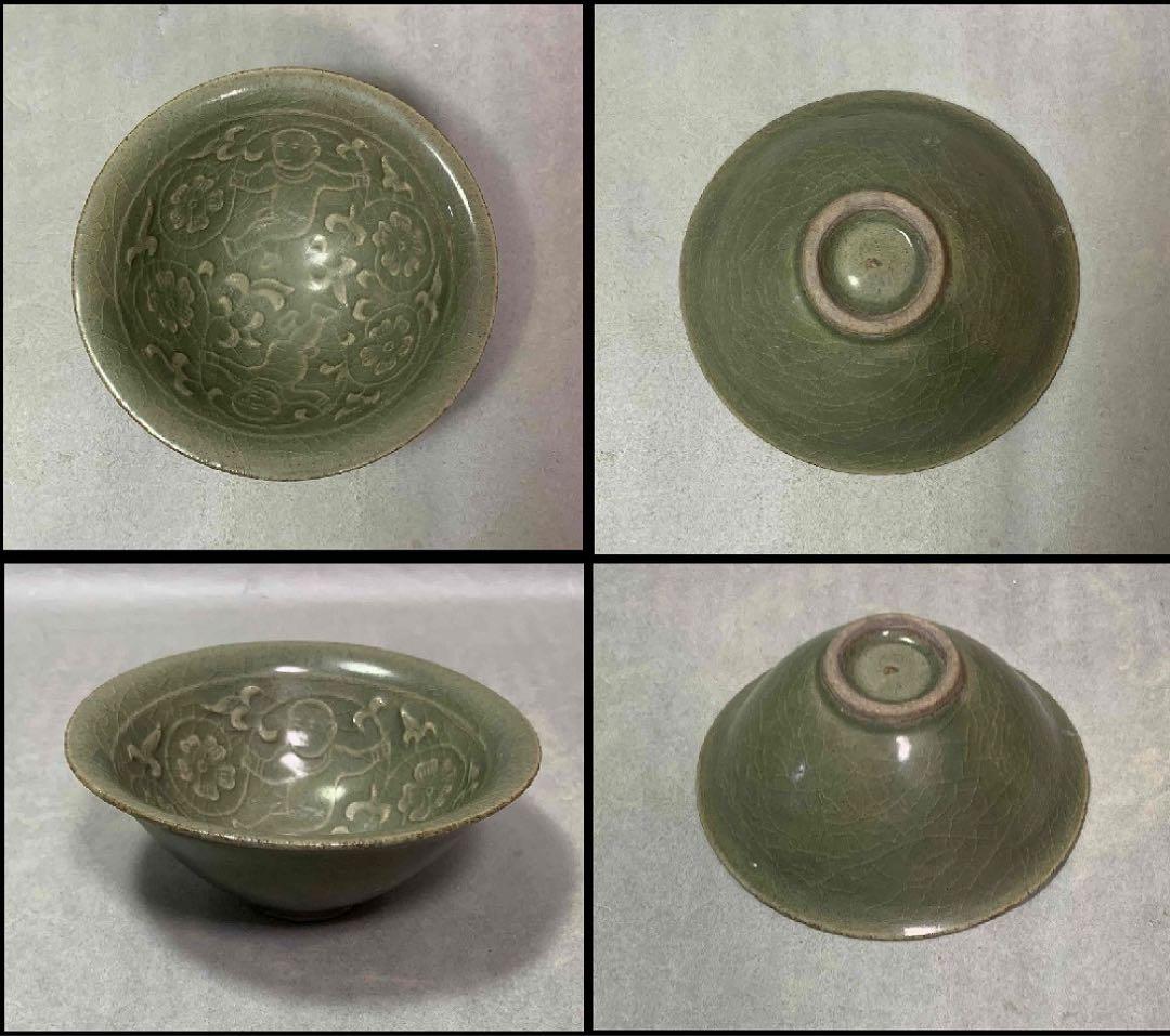 中国 唐子唐草図碗　f12230907