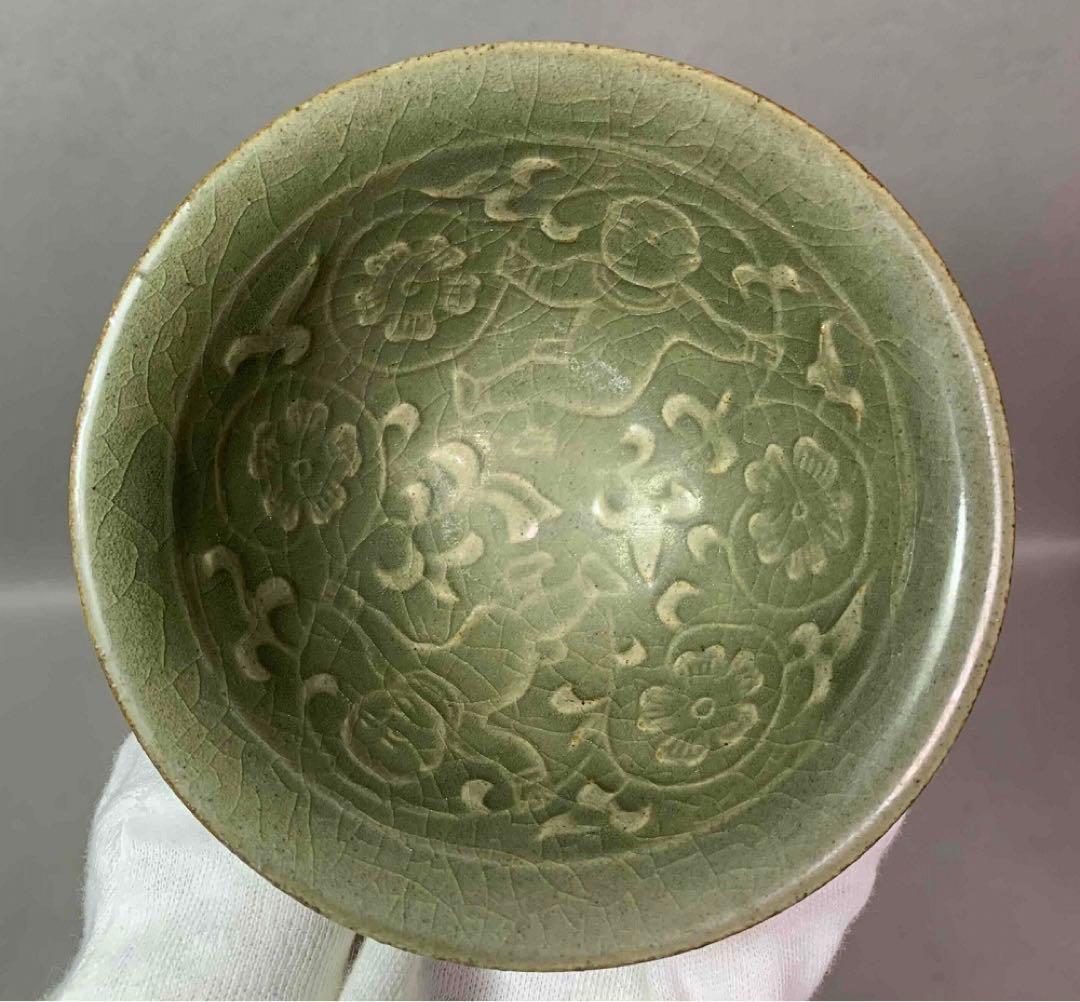 中国 唐子唐草図碗　f12230907