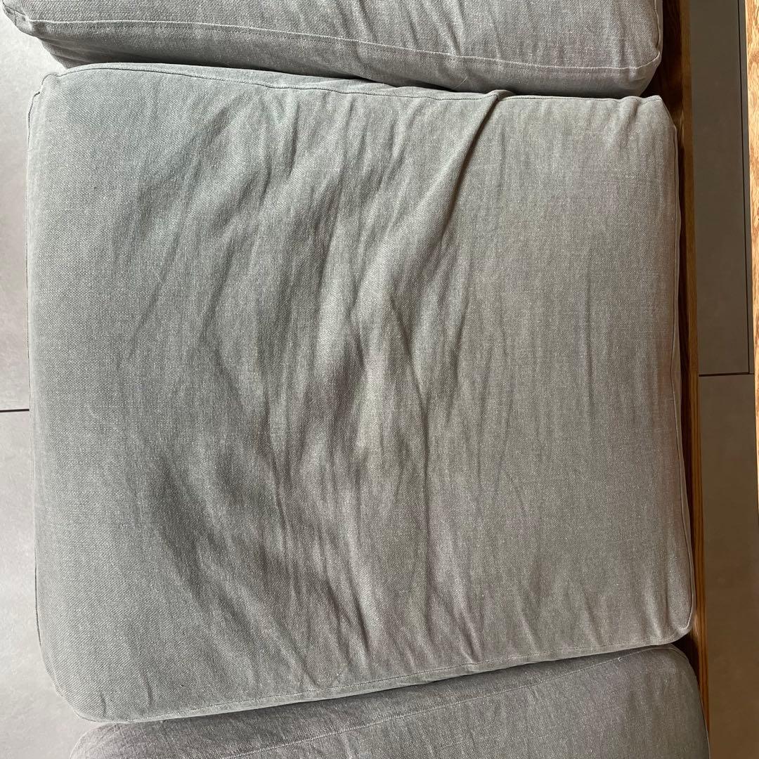 モモナチュラル　「 オットマン 」 フットスツール　クラウドローソファー