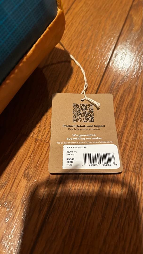 旅行かばん・小分けバッグ patagonia 55LBlack Hole Duffel