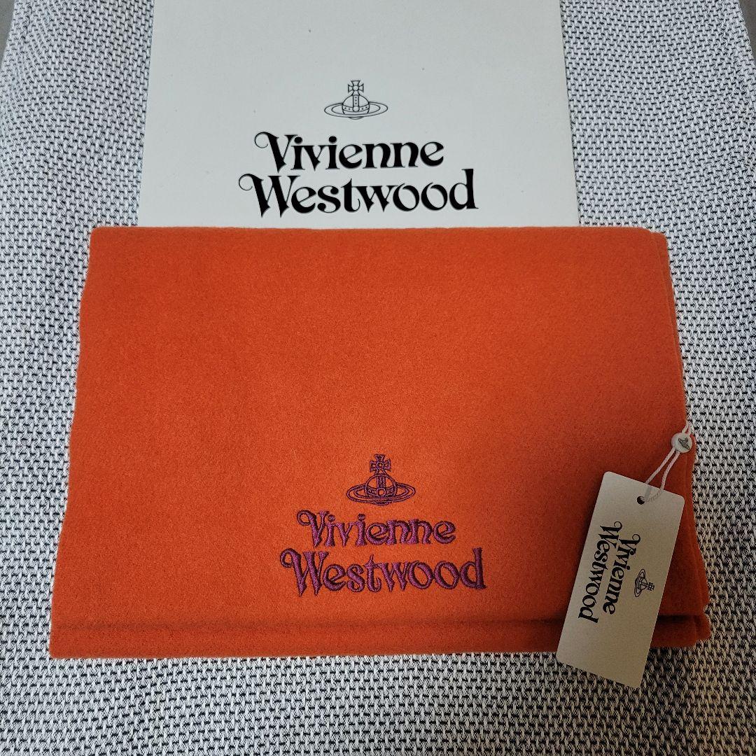 新品未使用 Vivienne Westwood マフラー ストール テラコッタ