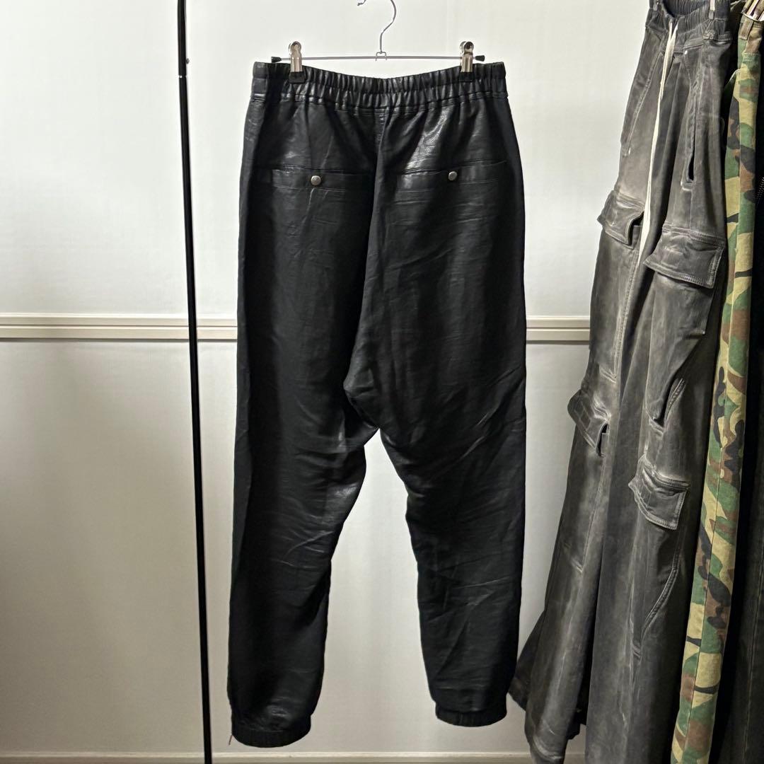 rick owens コーティングパンツ