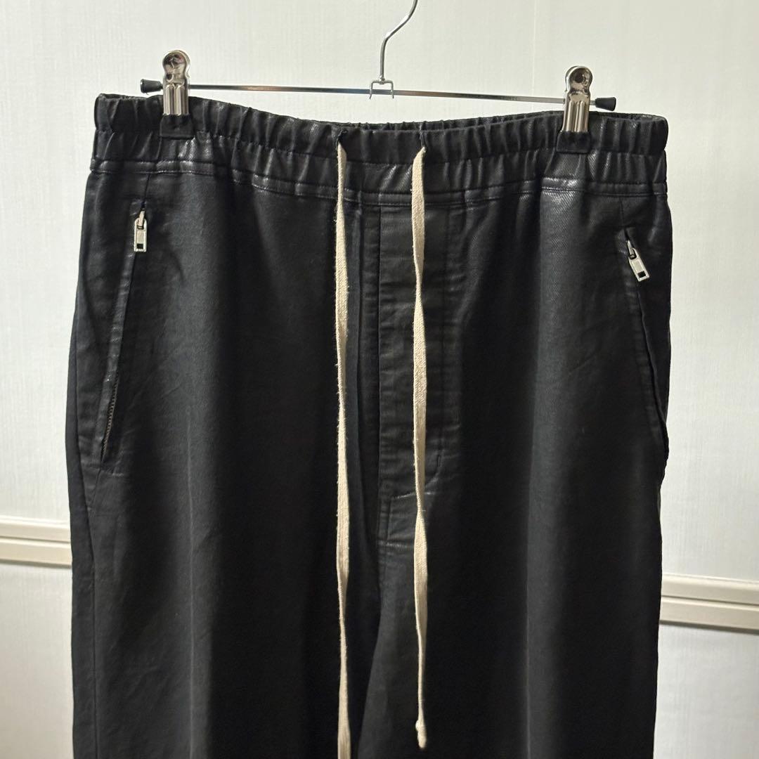 rick owens コーティングパンツ