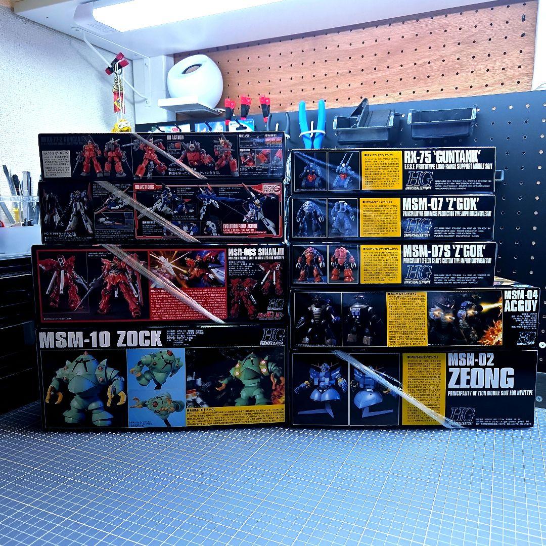 【まとめ売り】★HG★ゾック★ズゴック★ガンタンク★アッガイ★ジオング★