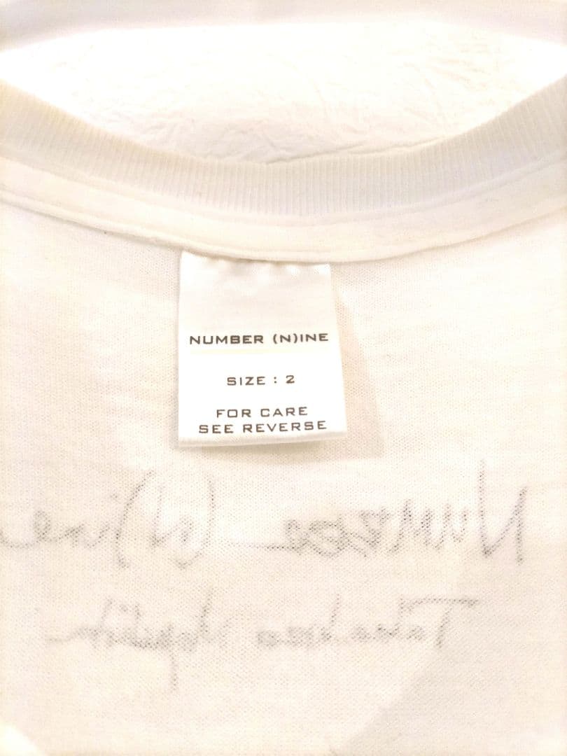 ＮＵＭＢＥＲ （Ｎ）ＩＮＥ　ニルヴァーナ　Tシャツ 宮下貴裕印字サイン古着美品