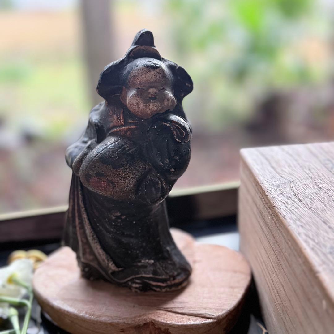 新春特別リリース‼️最強フィギュリンお福さん‼️「御福土偶」鵤幸右衛門作桐箱箱書あり