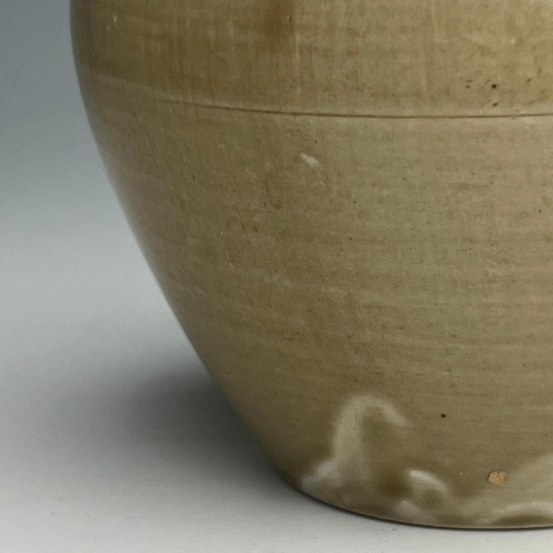 越窯 青磁 青釉四耳壺 中国古玩 中国美術 唐物 擺件 旧家蔵出