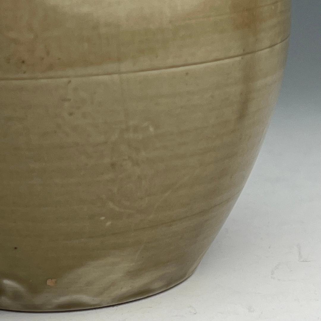 越窯 青磁 青釉四耳壺 中国古玩 中国美術 唐物 擺件 旧家蔵出