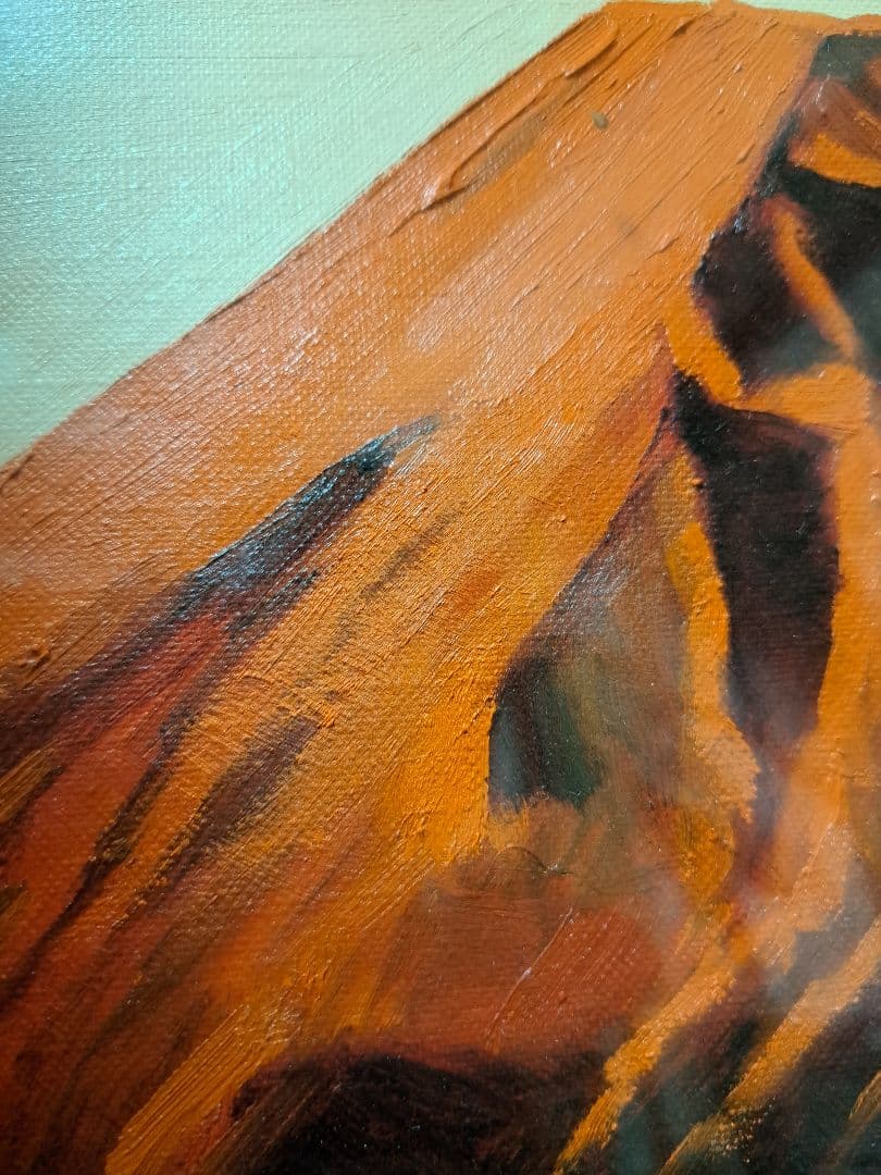 ☆ミ　赤富士　☆ミ　絵画