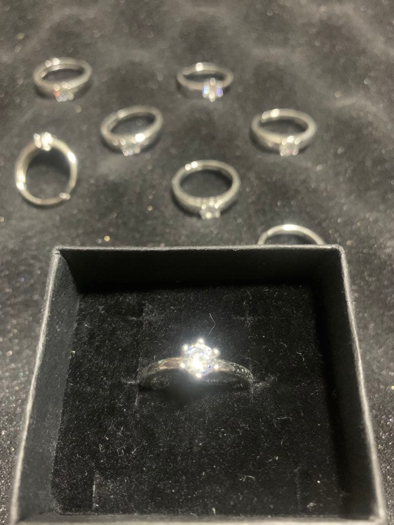 けんちゃんpt950刻印ありリング 8個セット　訳あり