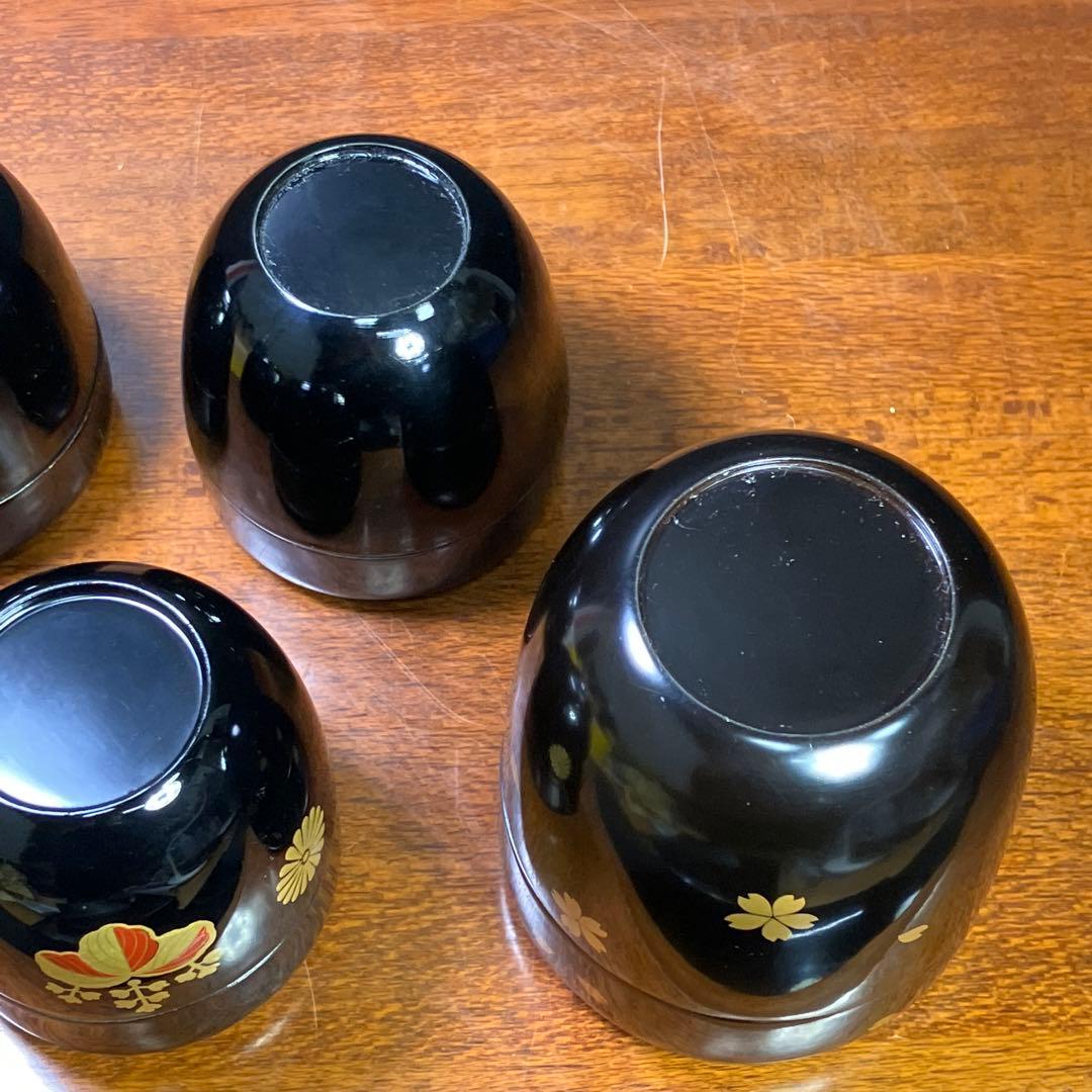 棗 各種 5点 茶道具 金彩 漆棗 中村秀甫 T1031-14