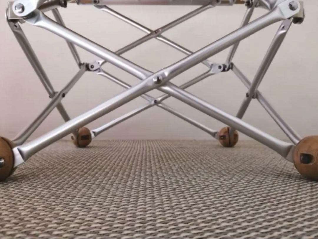 サイドテーブル・ナイトテーブル・ローテーブル Aluminium Pantograph Folding Table