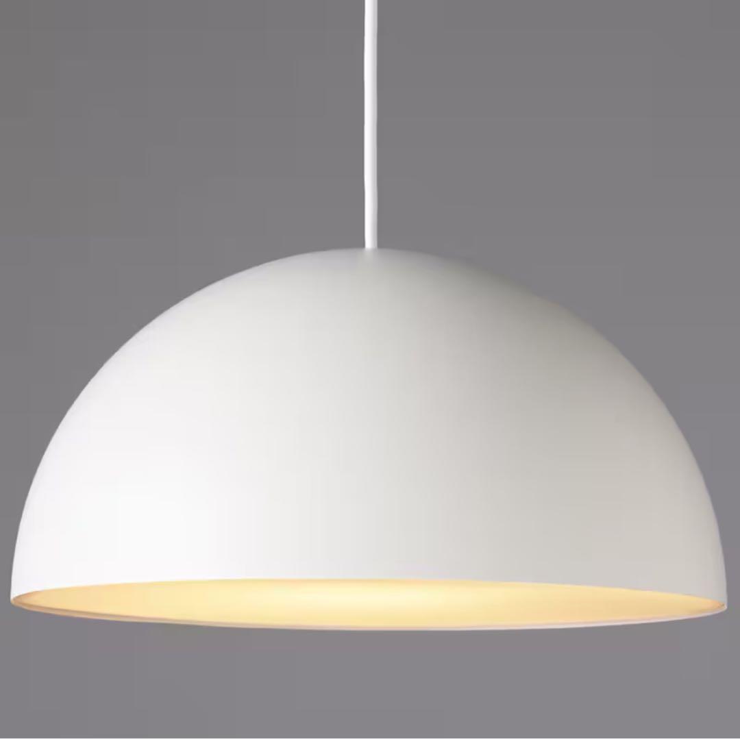 無印良品 MUJI 深澤直人 MODIFY ペンダントライト半球 M ホワイト②