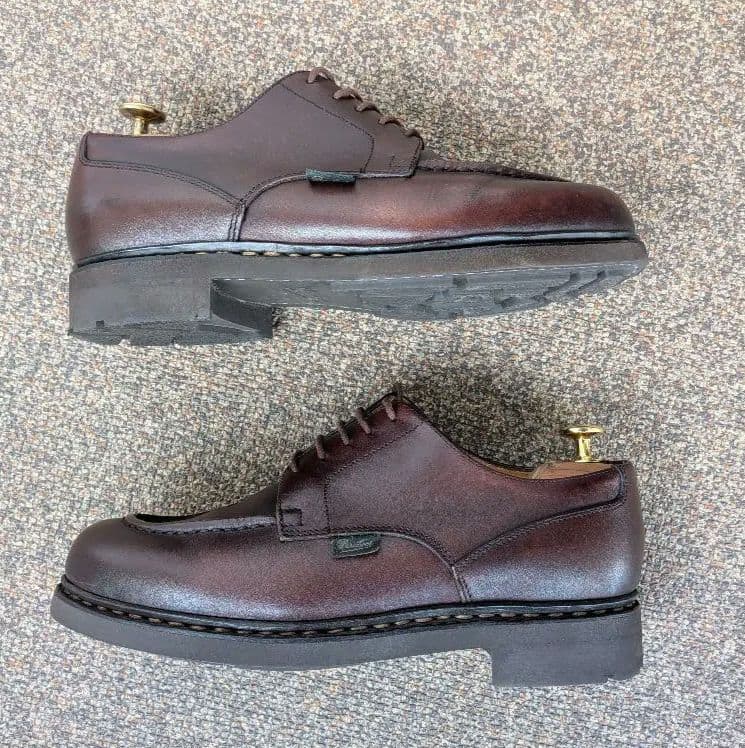 パラブーツ　シャンボード　カフェ　オールソール交換済　　6.5