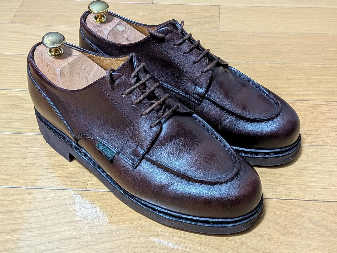 パラブーツ　シャンボード　カフェ　オールソール交換済　　6.5