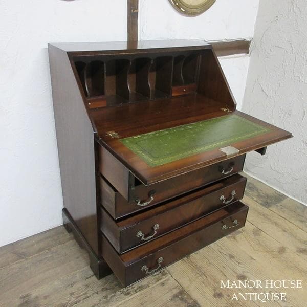 イギリス アンティーク 家具 ライティングビューロー デスク 机 6469d